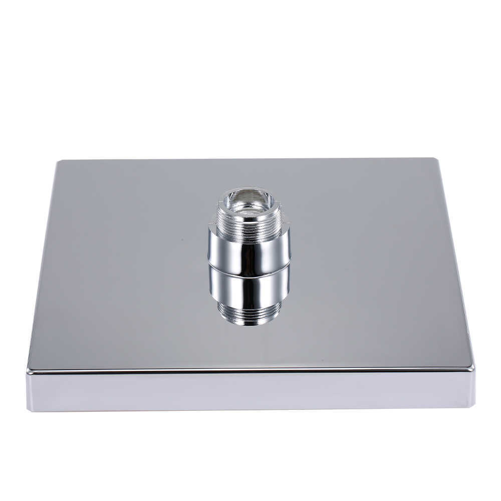 Bathroom Shower Heads LED Rain Shower Head High Pressure Shower Head Water Save Automatically Color-Changing Temperature Sensor Showers for bathroom R