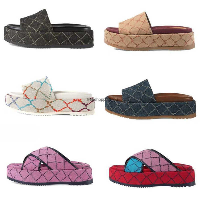 Designer Women's Beach Sandals White Rainbow Platform Canvas Slippers Large Wedge Maximum Sliding Size 35-42 Euro Dust Bag Jackdhstore
Designer Women's Beach Sandals White Rainbow Platform Canvas Slippers Large Wedge Maximum Sliding Size 35-42 Euro Dust Bag Jackdhstore