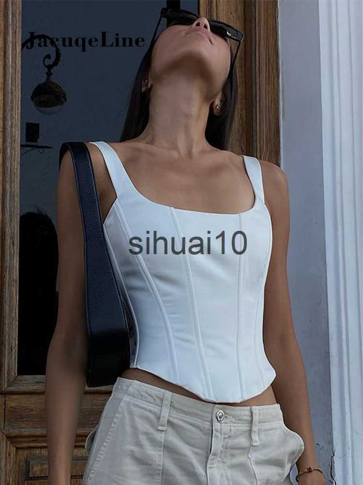 Women's T-Shirt Jacqueline 2023 White Backless Bandage Corset Tops Women Sexy Square Neck Satin Bustier Tank Crop Top Elegant Party y2k Clothes J230627, Red
Women's T-Shirt Jacqueline 2023 White Backless Bandage Corset Tops Women Sexy Square Neck Satin Bustier Tank Crop Top Elegant Party y2k Clothes J230627, Red