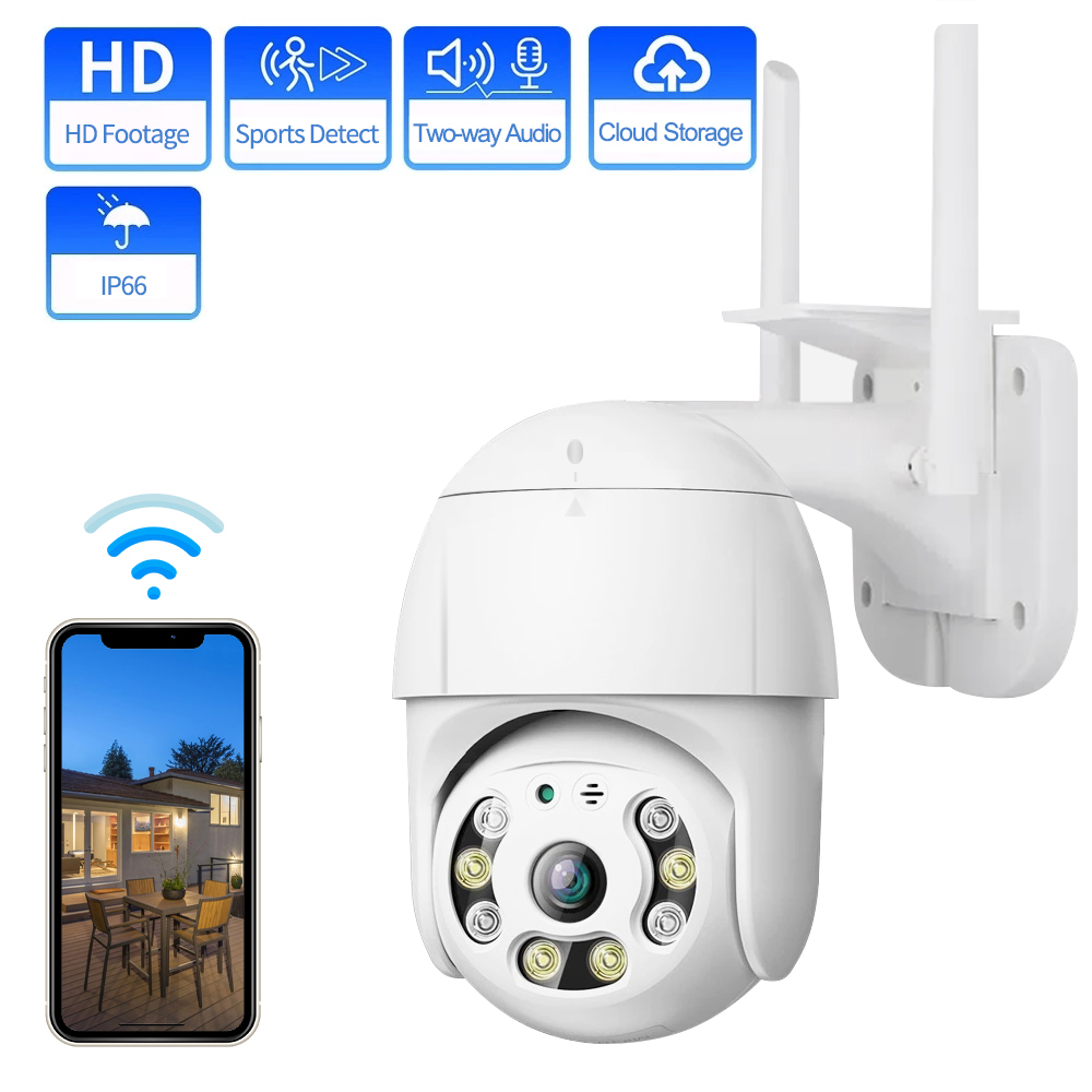 A12 Waterproof Wifi Wireless IP Cameras PTZ Webcam Security Camera Smart Home 1080P Two Way Talk LED Night Vision Motion Detection Video Camcorder