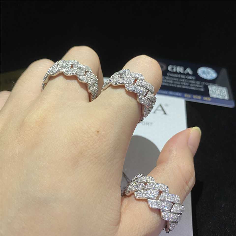 Custom Hip Hop 925 Sterling Silver Vvs Moissanite Diamond Rings Men Iced Out Ring Gold Plated Cuban
Custom Hip Hop 925 Sterling Silver Vvs Moissanite Diamond Rings Men Iced Out Ring Gold Plated Cuban
