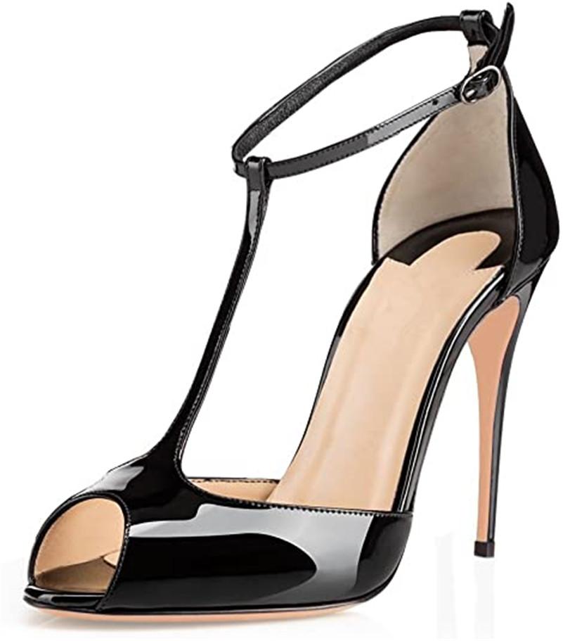 Dress Women's Peep Toe Tstrap Sandals Ankle Strap Buckle Closure High Heel Dress Shoes White Heels Black Heels Pumps Women Shoes, Multi
Dress Women's Peep Toe Tstrap Sandals Ankle Strap Buckle Closure High Heel Dress Shoes White Heels Black Heels Pumps Women Shoes, Multi