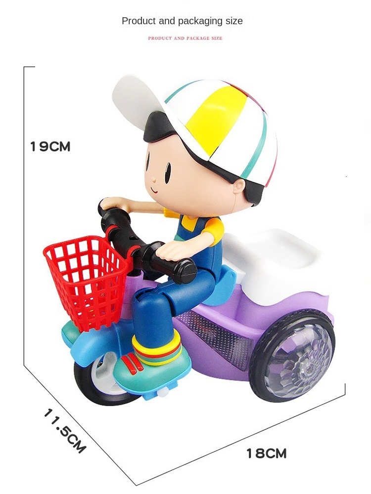 Funny Toys Stunt Tricycle 01 12 Years Old Sound Moving Children Baby Boys and Girls Electric Dancing 230626