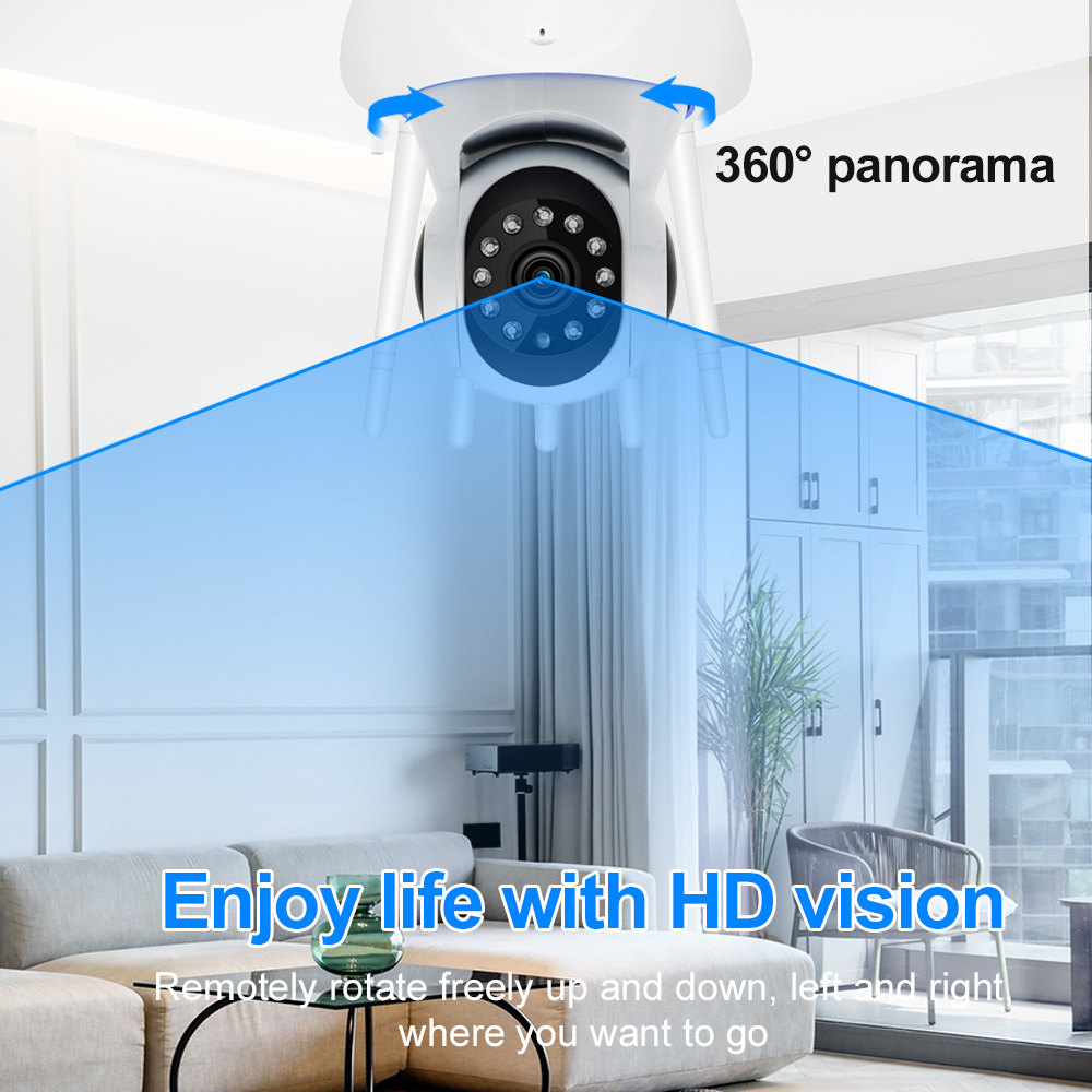 A1 Mini Wifi Wireless IP Surveillance Camera Smart Home Security Baby Monitor CCTV 1080P 360 Rotate LED Night Vision Motion Detection Camcorder Video 