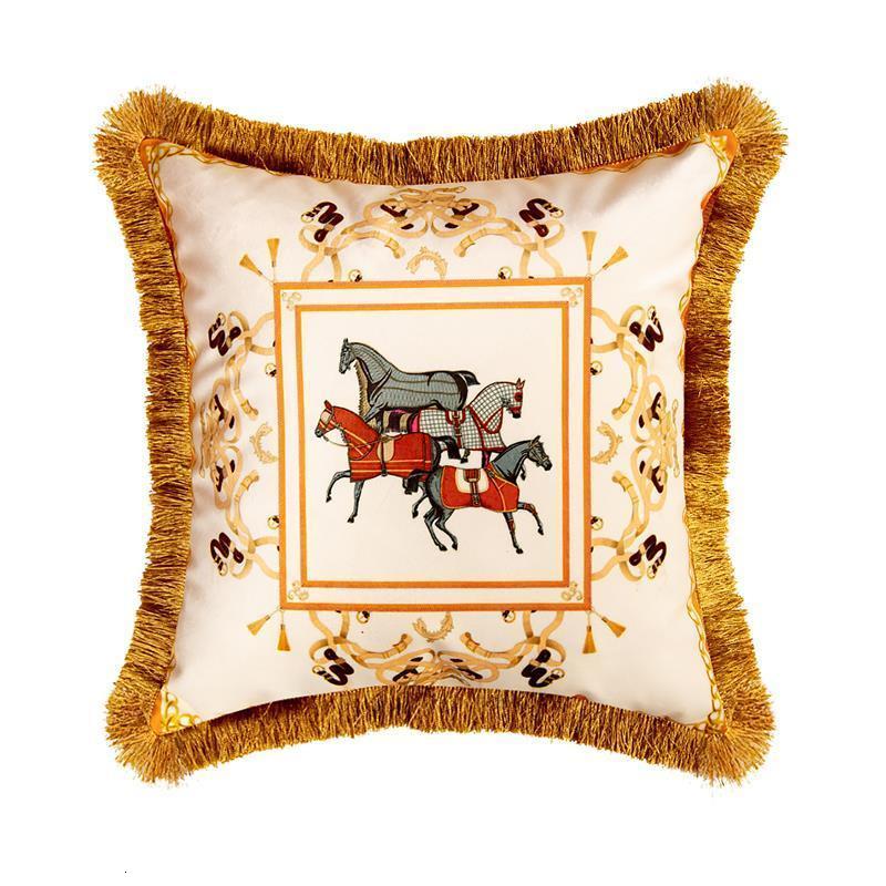 Decorative Pillow Retro Veet Throw Pillows Sofa Tassel Cushion Home Decoration Hugs Office Are Available 230626