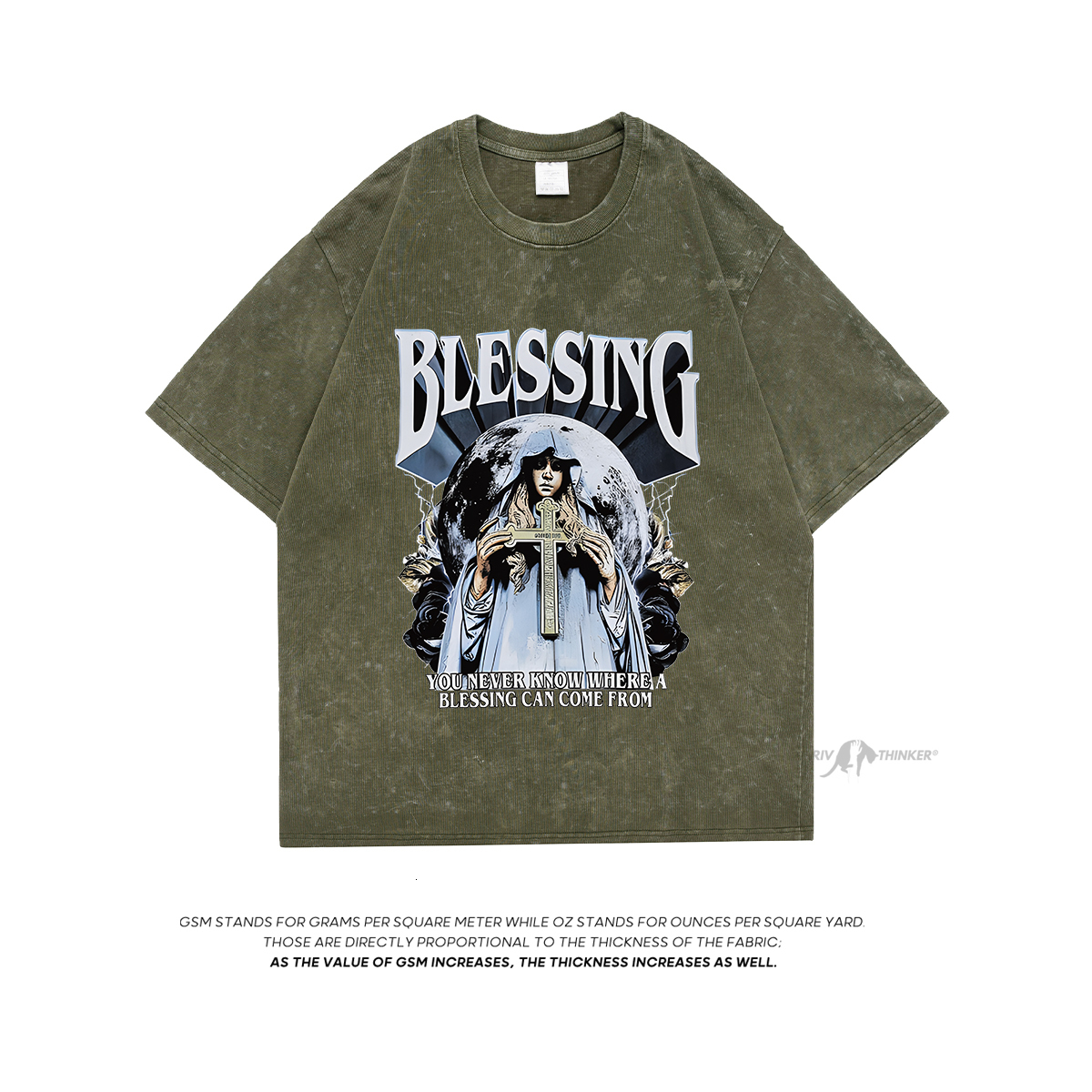 Men's T-Shirts Extfine Mary Blessing T-shrits Men Streetwear Tie Dye T Shirt Oversized Acid Washed Cross T shirts Top y2k Men's Clothing 230
