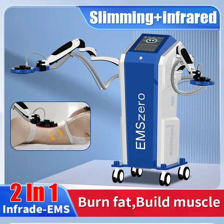EMSzero High Tech Muscle Sculpt Stimulator Machine Electromagnetic Tesla Body Sculpting Infrared Light RF Equipment