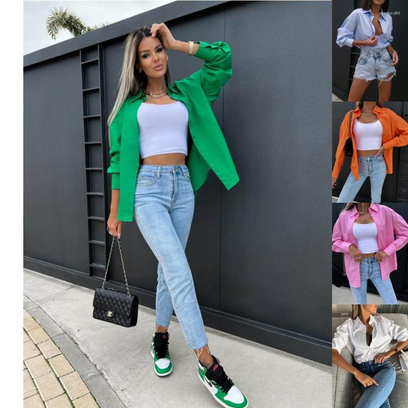 Women' Blouses Casual Women' Tops Blouse 2023 Spring Summer Fashion Loose Solid Long Sleeve Button Commuter Office Female White Shirts, Orange
Women' Blouses Casual Women' Tops Blouse 2023 Spring Summer Fashion Loose Solid Long Sleeve Button Commuter Office Female White Shirts, Orange