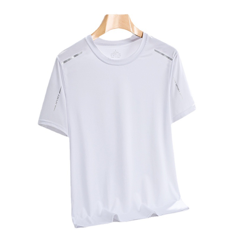 Short -sleeved men's ice silk fast dryrts in summ leisure sports mid -aged popular, Blue
Short -sleeved men's ice silk fast dryrts in summ leisure sports mid -aged popular, Blue