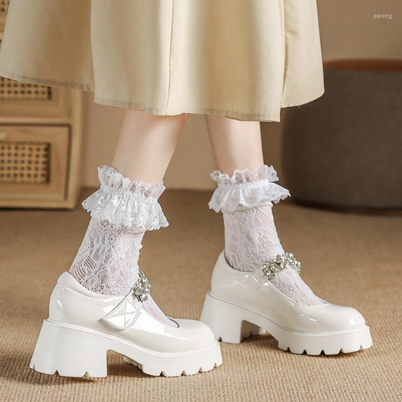 Dress Shoes White Platform Mary Jane Women College Style Crystal Thick Bottom Lolita Japanese School Uniform Leather Shoe Ladies
Dress Shoes White Platform Mary Jane Women College Style Crystal Thick Bottom Lolita Japanese School Uniform Leather Shoe Ladies