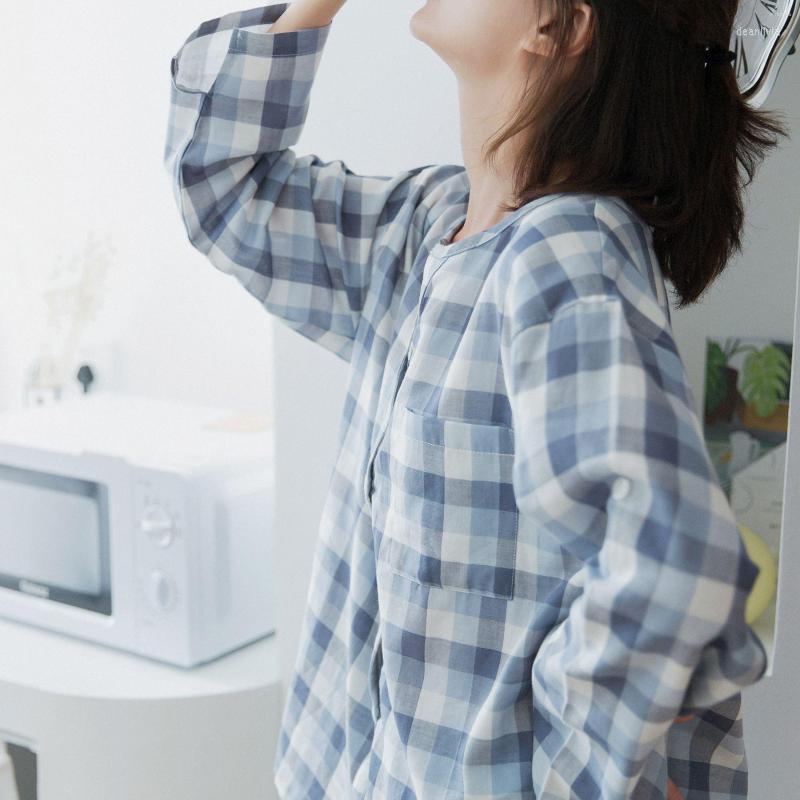 Men's Sleepwear Men's Autumn 2023 Cotton Mens Long Sleeved Lovers Pajamas Set Plus Size Japanese Home Wear Plaid Mansleepwear Shirt, Blue grid
Men's Sleepwear Men's Autumn 2023 Cotton Mens Long Sleeved Lovers Pajamas Set Plus Size Japanese Home Wear Plaid Mansleepwear Shirt, Blue grid