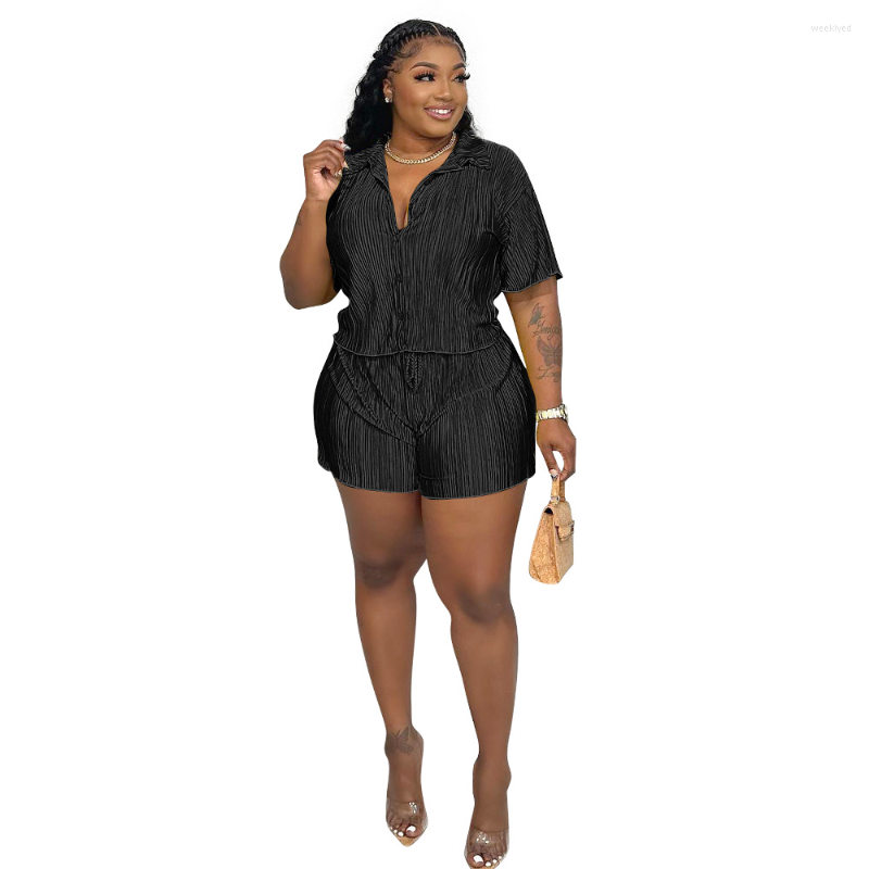 Women' Tracksuits Shorts Suit Blazer Set For Women Outfit 2023 Summer Casual Green Short Sleeve Button Up Shirt Top Outfits 2 Piece, Black
Women' Tracksuits Shorts Suit Blazer Set For Women Outfit 2023 Summer Casual Green Short Sleeve Button Up Shirt Top Outfits 2 Piece, Black