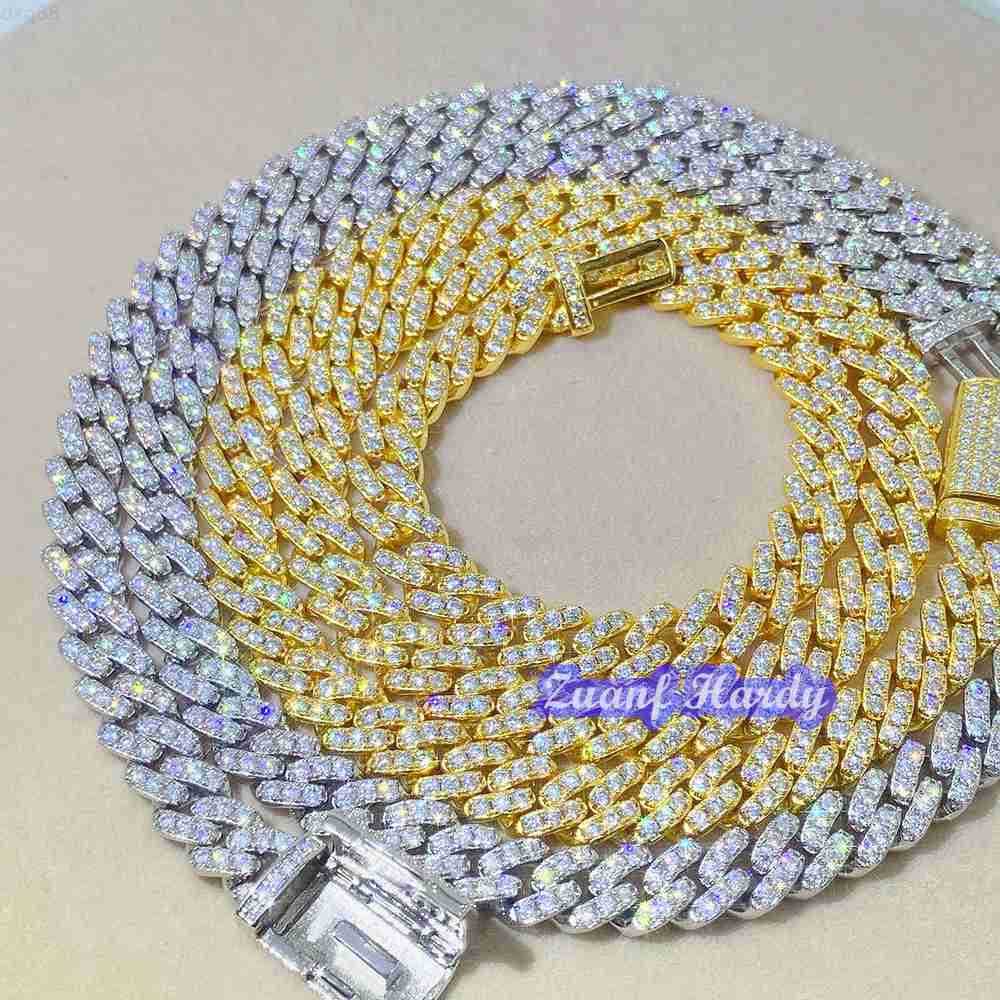 Hiphop Rock Silver Cuban Link 6mm 8mm One Row Round Iced Out Lab Grown Diamond Moissanite Necklace Jewelry 925 Cuban Link Chain
Hiphop Rock Silver Cuban Link 6mm 8mm One Row Round Iced Out Lab Grown Diamond Moissanite Necklace Jewelry 925 Cuban Link Chain