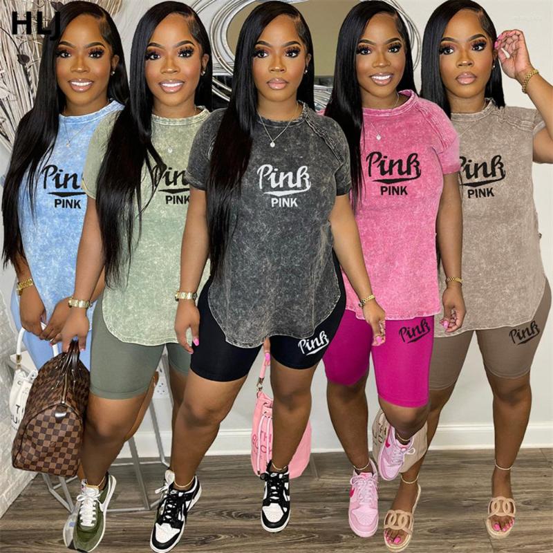 Women's Tracksuits HLJ PINK Letter Printing Two Piece Sets Women Round Neck Tshirt And Biker Shorts Casual Sport 2pcs Outfits, Blue solid
Women's Tracksuits HLJ PINK Letter Printing Two Piece Sets Women Round Neck Tshirt And Biker Shorts Casual Sport 2pcs Outfits, Blue solid