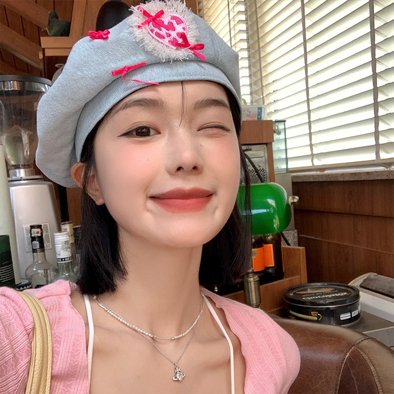 Love Denim Berets Summer Outing Japanese Retro Show Face Small Literary Painter Caps Korean Version Fashion Women's Hats
Love Denim Berets Summer Outing Japanese Retro Show Face Small Literary Painter Caps Korean Version Fashion Women's Hats