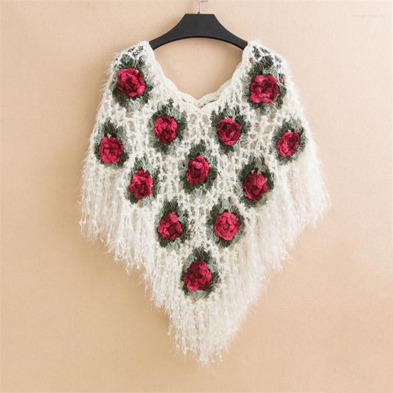 Women's Sweaters Women Fashion Sweater Poncho Vintage Floral Embroidery Holow Out Crochet Cloak Pullover With Tassel Pull Femme, White
Women's Sweaters Women Fashion Sweater Poncho Vintage Floral Embroidery Holow Out Crochet Cloak Pullover With Tassel Pull Femme, White