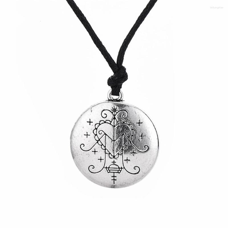 Pendant Necklaces Voodoo Loa Veve Hand Stamped Vodoun Lwa Love Talisman Chain Hoodoo Amulet Necklace
Pendant Necklaces Voodoo Loa Veve Hand Stamped Vodoun Lwa Love Talisman Chain Hoodoo Amulet Necklace