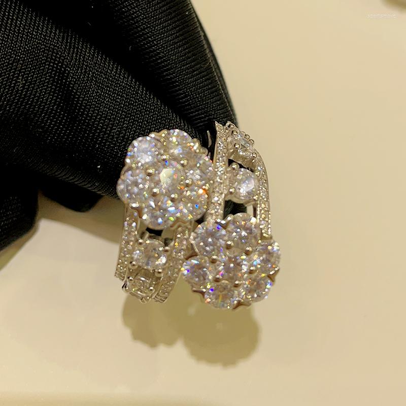 Cluster Rings 2023 Ring S925 Sterling Silver High Carbon Drill Water Drop Sunflower Opening Jewelry
Cluster Rings 2023 Ring S925 Sterling Silver High Carbon Drill Water Drop Sunflower Opening Jewelry