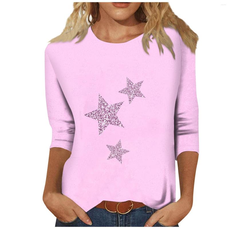 Women' T Shirts Ethnic Fashion T-shirt Women' Summer Round Neck Casual Vintage 3/4 SleevesTop Oversize Star Print Pullover Plus Shirt, Cyan
Women' T Shirts Ethnic Fashion T-shirt Women' Summer Round Neck Casual Vintage 3/4 SleevesTop Oversize Star Print Pullover Plus Shirt, Cyan