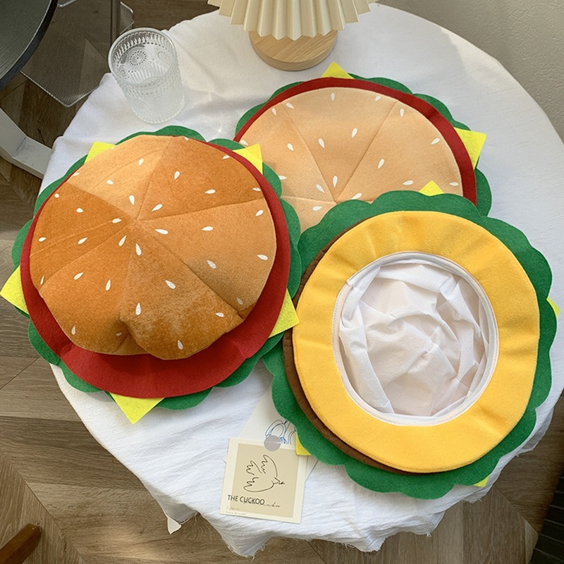 New Funny Burger Women's Hats Ins Photo Cute Men's Caps Holiday Party Weird Cartoon Berets for 2022 Winter Hats
New Funny Burger Women's Hats Ins Photo Cute Men's Caps Holiday Party Weird Cartoon Berets for 2022 Winter Hats
