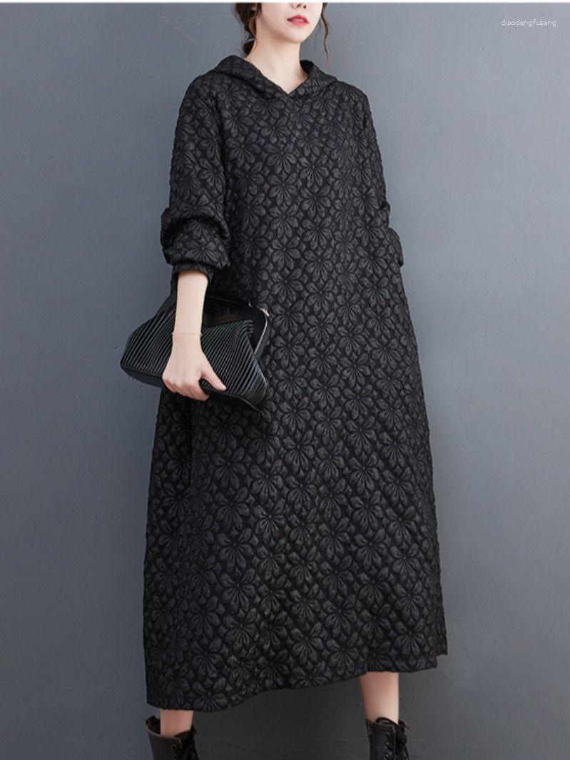 Women's Hoodies Autumn 2023 Woman Mid-length Hoodie Dress Loose Fashion Jacquard Simple Solid Color Straight Pullovers Vintage Sweatshirt, Black
Women's Hoodies Autumn 2023 Woman Mid-length Hoodie Dress Loose Fashion Jacquard Simple Solid Color Straight Pullovers Vintage Sweatshirt, Black