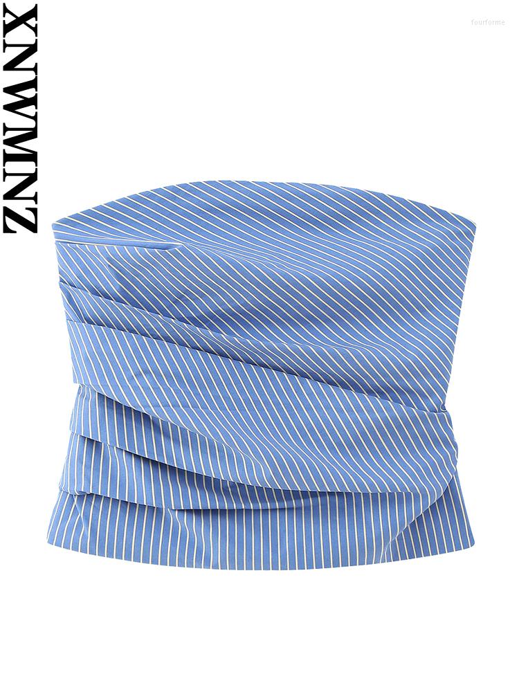 Women's Tanks XNWMNZ Women Fashion Strapless Striped Top High Street Straight Neck Off Shoulder Draped Versatile Female Chic, Picture color
Women's Tanks XNWMNZ Women Fashion Strapless Striped Top High Street Straight Neck Off Shoulder Draped Versatile Female Chic, Picture color