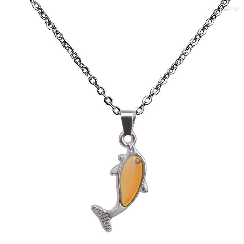 Necklace Earrings Set Cute Dolphin Pendant Ring Mood Sensitive Jewelry, Picture shown
Necklace Earrings Set Cute Dolphin Pendant Ring Mood Sensitive Jewelry, Picture shown