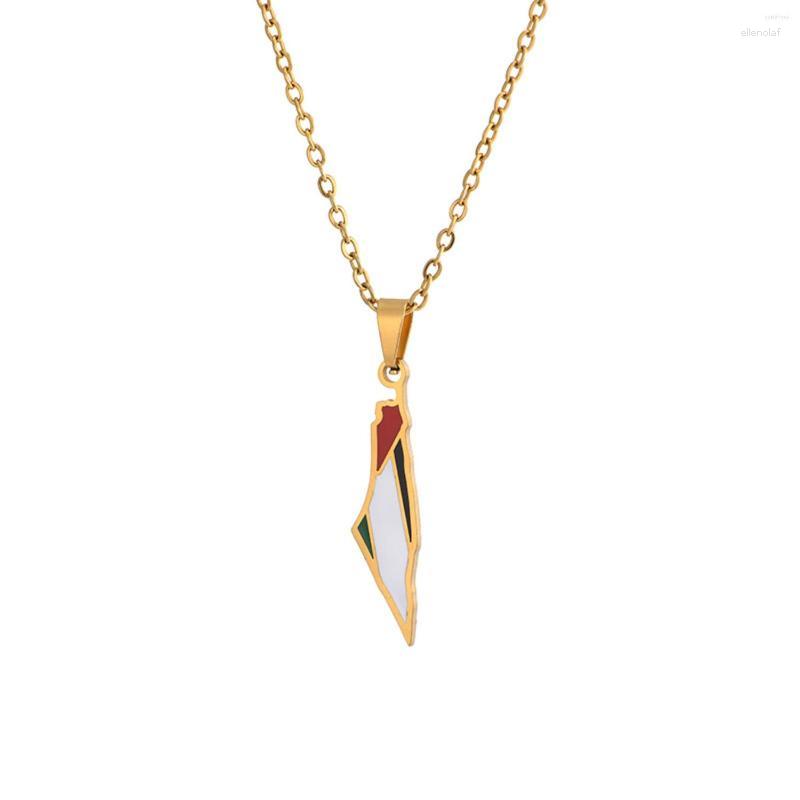 Pendant Necklaces European Israel And Palestine Map Necklace Stainless Steel Fashion Personality 1059
Pendant Necklaces European Israel And Palestine Map Necklace Stainless Steel Fashion Personality 1059