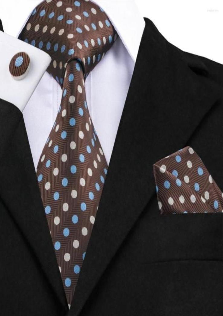 Bow Ties SN911 Sienna Blue Blanchedalmond Polka Dot Tie Hanky Cufflinks Sets Men039s Silk For Men Formal Wedding Party Groom4895975
Bow Ties SN911 Sienna Blue Blanchedalmond Polka Dot Tie Hanky Cufflinks Sets Men039s Silk For Men Formal Wedding Party Groom4895975