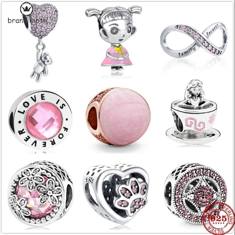 925 silver for pandora charms jewelry beads Pink Bear Pumpkin Car Paw Flower charm set Pendant
925 silver for pandora charms jewelry beads Pink Bear Pumpkin Car Paw Flower charm set Pendant