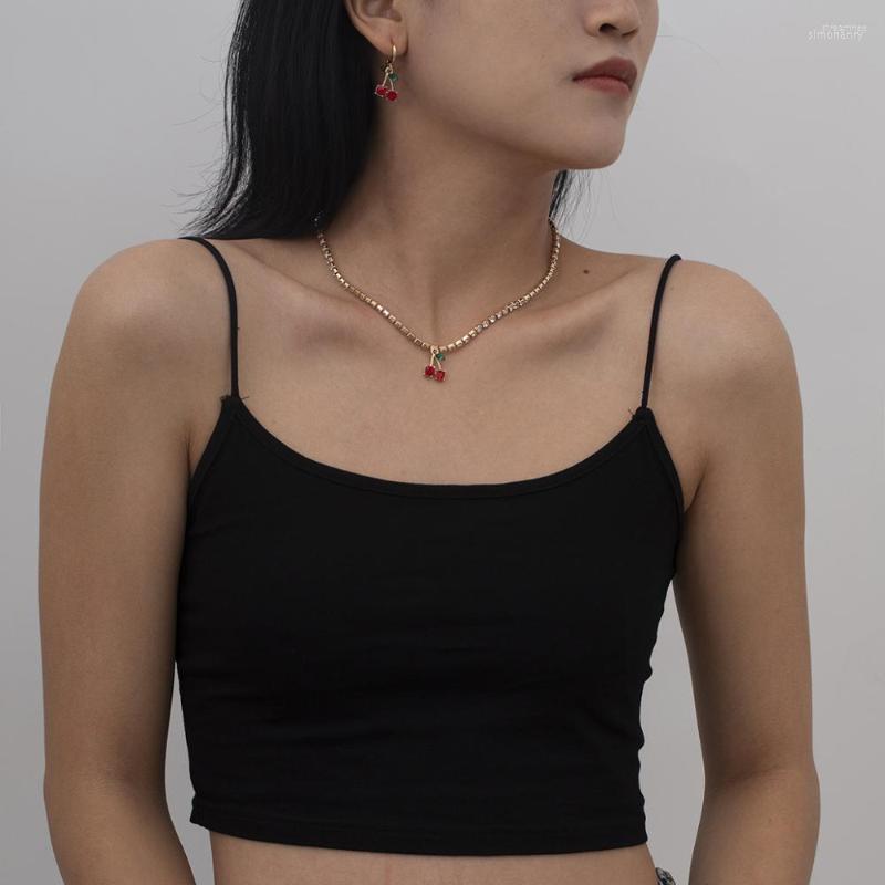 Necklace Earrings Set Sweet Women Fashion Cute Rhinestone Cherry Drop For Fruit Jewelry Gifts, Picture shown
Necklace Earrings Set Sweet Women Fashion Cute Rhinestone Cherry Drop For Fruit Jewelry Gifts, Picture shown