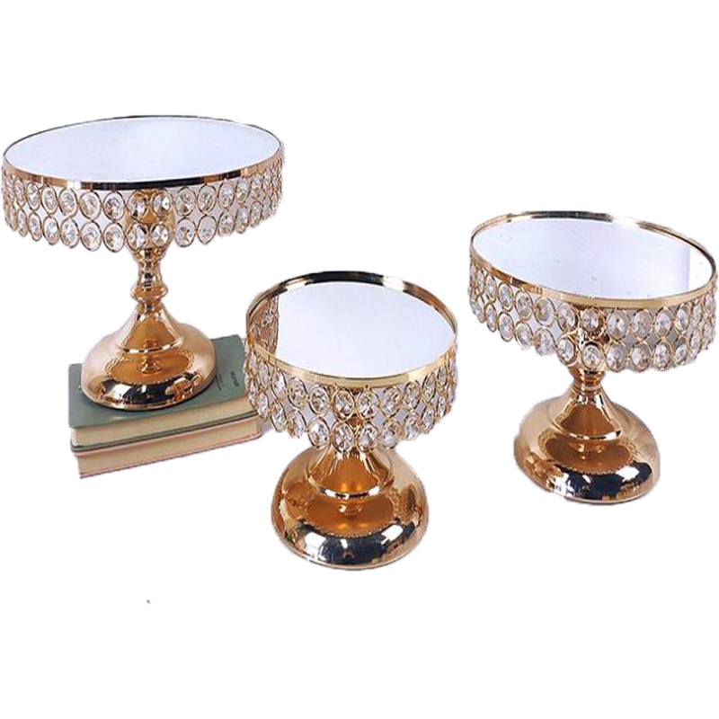 Gold Antique Metal Round Cake Stand Set Wedding Birthday Party Dessert Cupcake Pedestal Display Plate Home Decor Other Bakeware4773952
