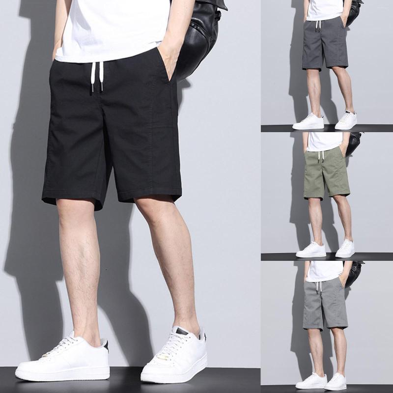 Men's Pants Summer Men's Thin Casual Shorts Loose Straight Elastic Belt Quarter Little L, Green
Men's Pants Summer Men's Thin Casual Shorts Loose Straight Elastic Belt Quarter Little L, Green