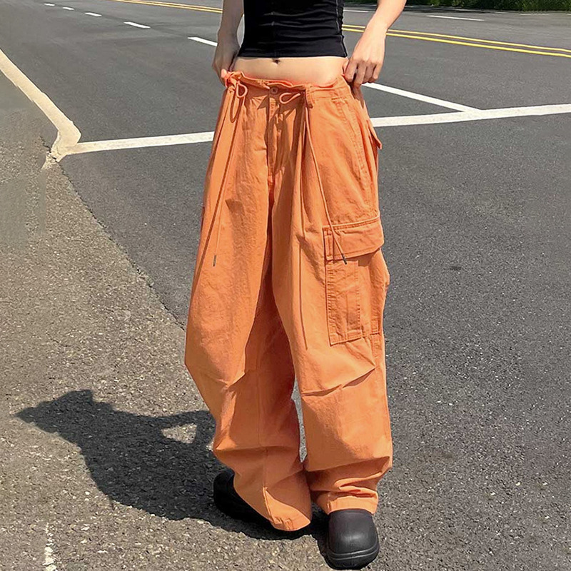 Korean Style Vintage Pants Women 2023 Summer Big Pocket High Waist Wide Leg Pants Hip Hop Solid Color Casual Pants
Korean Style Vintage Pants Women 2023 Summer Big Pocket High Waist Wide Leg Pants Hip Hop Solid Color Casual Pants