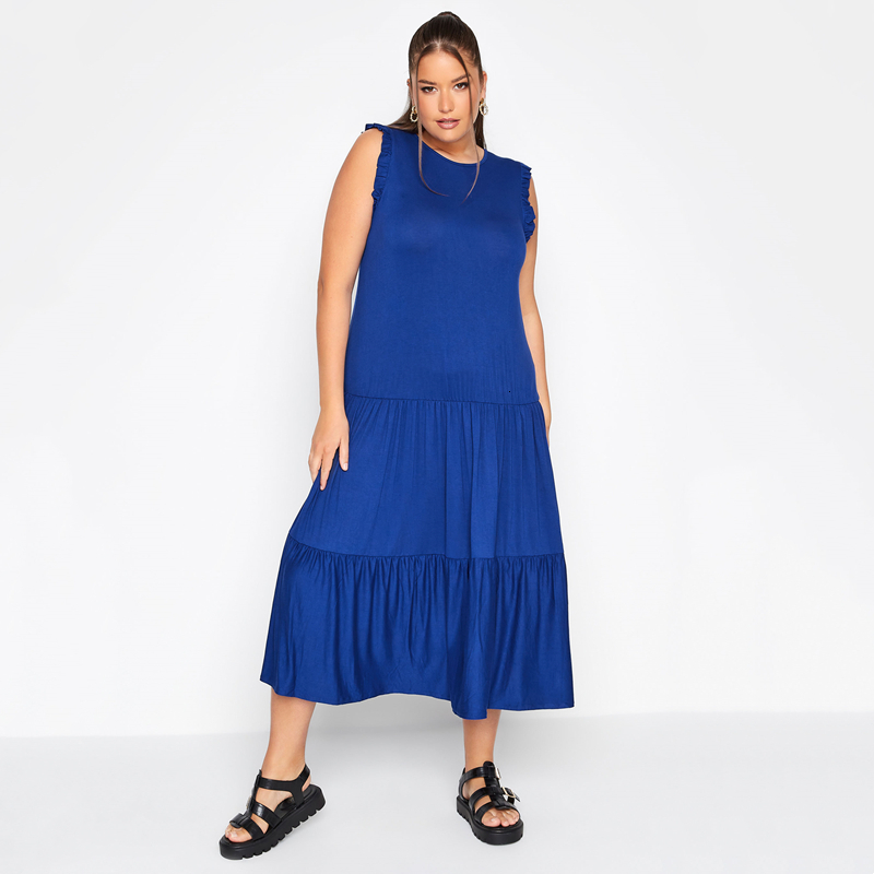 Plus size Dresses Size Sleeveless Summer Elegant Maxi Smock Dres Frill Sleeve Long Chic Tank Dress Casual Beach 7XL 230627, Royal blue
Plus size Dresses Size Sleeveless Summer Elegant Maxi Smock Dres Frill Sleeve Long Chic Tank Dress Casual Beach 7XL 230627, Royal blue