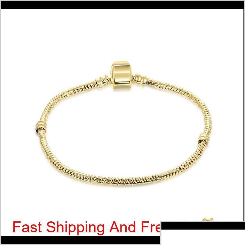 Charm Bracelets 1Pcs Drop Gold Snake Chain Fit For Pandora Golden Bangle Bracelet Women Children Gift 64Iff 2Jhuf Delivery Jewelry Dhpyv
Charm Bracelets 1Pcs Drop Gold Snake Chain Fit For Pandora Golden Bangle Bracelet Women Children Gift 64Iff 2Jhuf Delivery Jewelry Dhpyv
