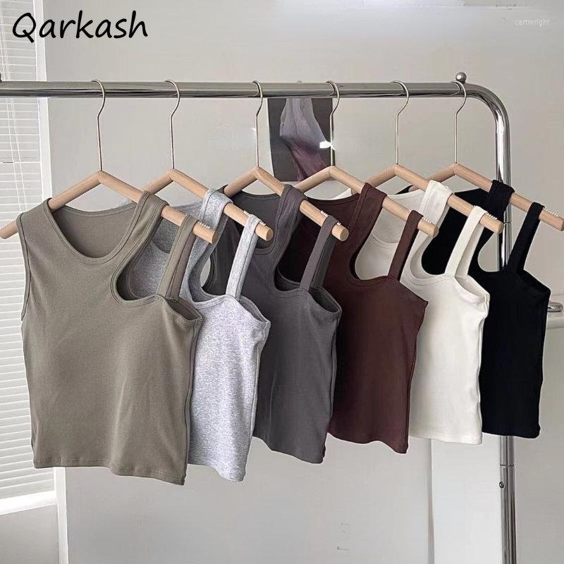 Women's Tanks Irregular Women 6 Colors Sexy Pure Casual Korean Style Slim All-match Simple Streetwear Crop Tops Tender Y2k Chic Teens, White
Women's Tanks Irregular Women 6 Colors Sexy Pure Casual Korean Style Slim All-match Simple Streetwear Crop Tops Tender Y2k Chic Teens, White