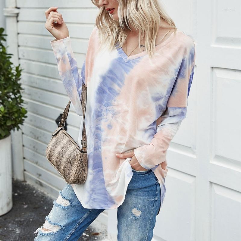 Women's Blouses Women Long Sleeve Sexy V-Neck Shirts Colorful Tie-Dye Print Loose Tunic Tops Drop Shoulder Casual Pullover Streetwear, Bl-s
Women's Blouses Women Long Sleeve Sexy V-Neck Shirts Colorful Tie-Dye Print Loose Tunic Tops Drop Shoulder Casual Pullover Streetwear, Bl-s