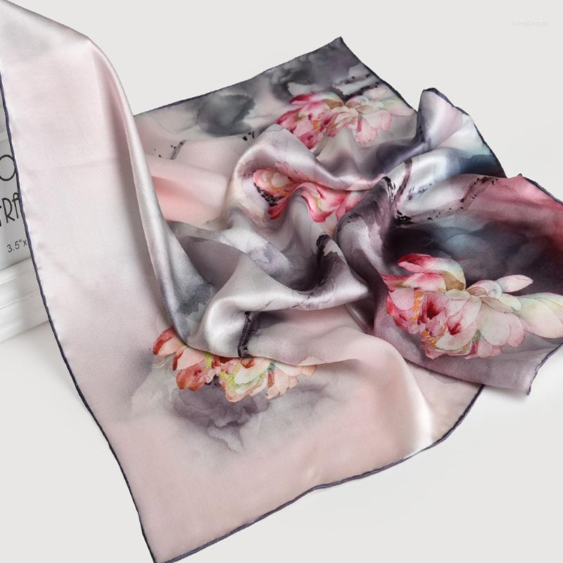 Scarves Nature Square Silk Neckerchief Hangzhou Kerchief Wraps For Ladies Printed Bandana Real Satin Neck Scarf
Scarves Nature Square Silk Neckerchief Hangzhou Kerchief Wraps For Ladies Printed Bandana Real Satin Neck Scarf