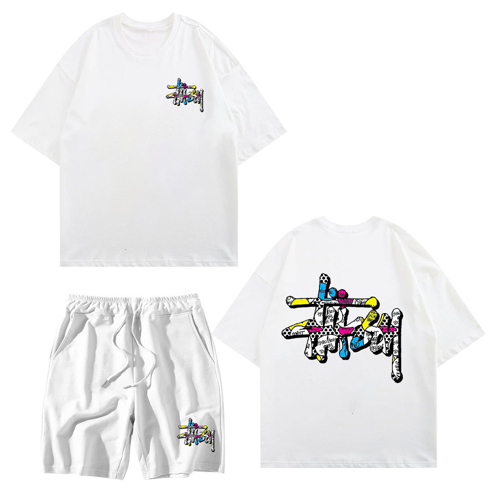 Mens Tracksuits Cotton Tshirt Set Japanese Clothing Designer Oneck ShortSleeved Summer Shorts 2Piece 230627
Mens Tracksuits Cotton Tshirt Set Japanese Clothing Designer Oneck ShortSleeved Summer Shorts 2Piece 230627