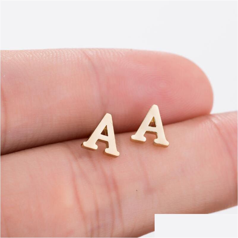 Stud Stainless Steel Earrings For Women Custom Initial Letter Sier Gold Earring Birthday Jewelry Drop Delivery Dhnpi
Stud Stainless Steel Earrings For Women Custom Initial Letter Sier Gold Earring Birthday Jewelry Drop Delivery Dhnpi