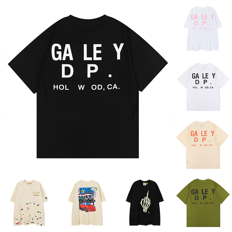 Mens Galeries Tees Women T Shirts Designer T-shirts 100% Cotton Tops Man Casual Shirt s Tshirts Clothing Men Shorts Sleeve Graphic Tee Clothes