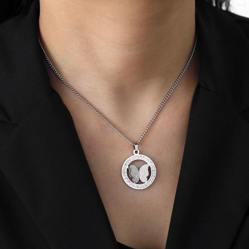 Pendant Necklaces Dreamtimes Fashion 3D Butterfly Hollow Out Ring Necklace Stainless Steel Jewelry Gift Corell Women's Postal Package
Pendant Necklaces Dreamtimes Fashion 3D Butterfly Hollow Out Ring Necklace Stainless Steel Jewelry Gift Corell Women's Postal Package