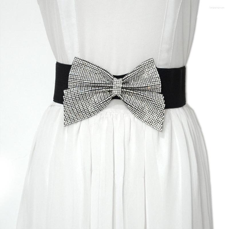 Belts Skirt Dress Coat Casual Classic Rhinestone Bowknot Waistband Wide Elastic Belt Ladies Cummerbands Waist Band, Black
Belts Skirt Dress Coat Casual Classic Rhinestone Bowknot Waistband Wide Elastic Belt Ladies Cummerbands Waist Band, Black