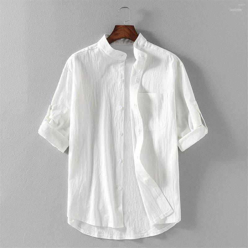 Men's Casual Shirts Men's Summer Men's Blouses Short Sleeve Male Clothes Linen Breathable Clothing Button-Down Shirt Chemise, Army green
Men's Casual Shirts Men's Summer Men's Blouses Short Sleeve Male Clothes Linen Breathable Clothing Button-Down Shirt Chemise, Army green