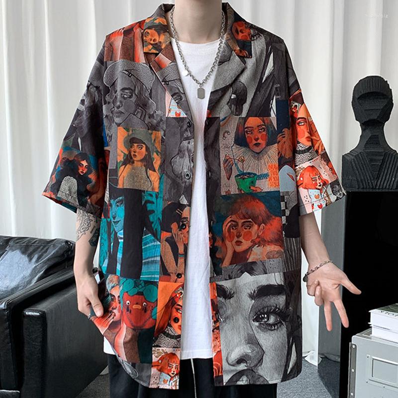 Women' Blouses 2023 Retro Lady Oil Painting Graffiti Button Up Shirt Loose Casual Summer Beach Cool Streetwear Mens Shirts Hip Hop Tops, Sleeveless style2
Women' Blouses 2023 Retro Lady Oil Painting Graffiti Button Up Shirt Loose Casual Summer Beach Cool Streetwear Mens Shirts Hip Hop Tops, Sleeveless style2