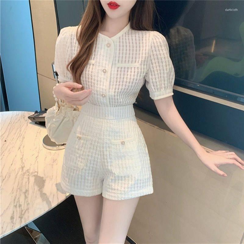 Women' Tracksuits 2023 Summer Women' Short Sets Korean Fashion Top And Shorts 2 Piece Set Outfits Suit With For Women In Matching, White
Women' Tracksuits 2023 Summer Women' Short Sets Korean Fashion Top And Shorts 2 Piece Set Outfits Suit With For Women In Matching, White