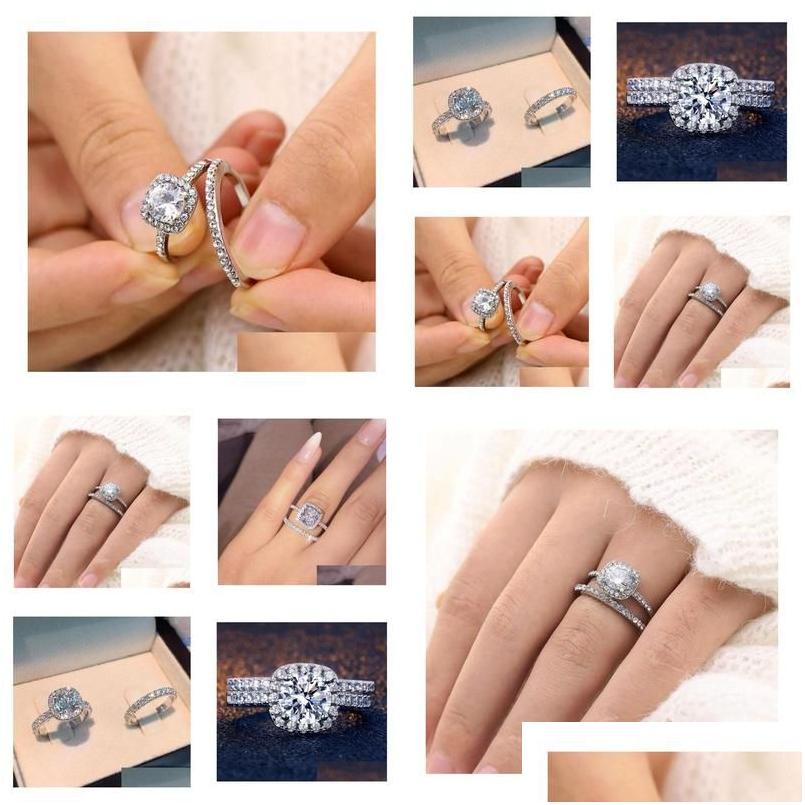 Band Rings 2Pcs/Set For Women Couple Cubic Zirconia Square Ring Lovers Jewelry Bridal Wedding Engagement Romantic Jewellry Gif Drop D Dhx7L
Band Rings 2Pcs/Set For Women Couple Cubic Zirconia Square Ring Lovers Jewelry Bridal Wedding Engagement Romantic Jewellry Gif Drop D Dhx7L