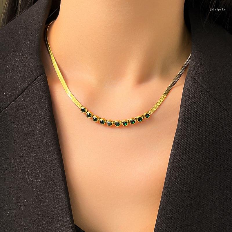 Choker MIGGA Stainless Steel Cubic Zircon Crystal Chain Necklace For Women Gold Color Plated Not Fade Jewelry
Choker MIGGA Stainless Steel Cubic Zircon Crystal Chain Necklace For Women Gold Color Plated Not Fade Jewelry