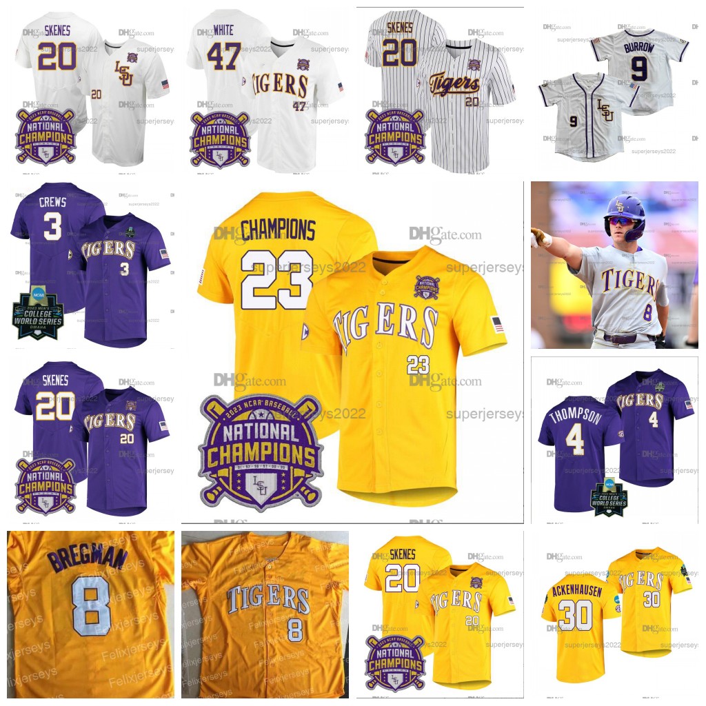 3 Dylan Crews LSU Tigers College Baseball Jerseys 20 Poul Skenes 47 White Tre Morgon DJ LeMahieu 8 Alex Bregman Gavin 0ugas Brayden Jobert Aaron Nola, Grey 1
3 Dylan Crews LSU Tigers College Baseball Jerseys 20 Poul Skenes 47 White Tre Morgon DJ LeMahieu 8 Alex Bregman Gavin 0ugas Brayden Jobert Aaron Nola, Grey 1